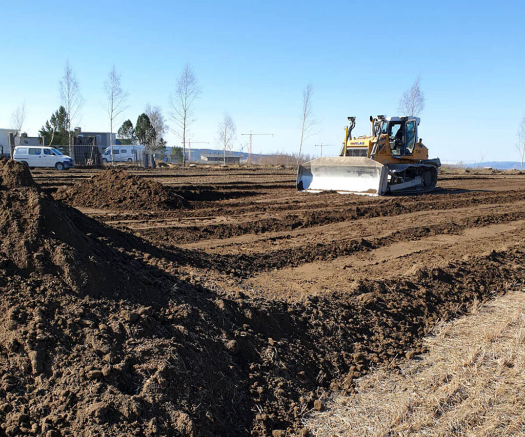 KLAS i gang med grunnarbeid.
