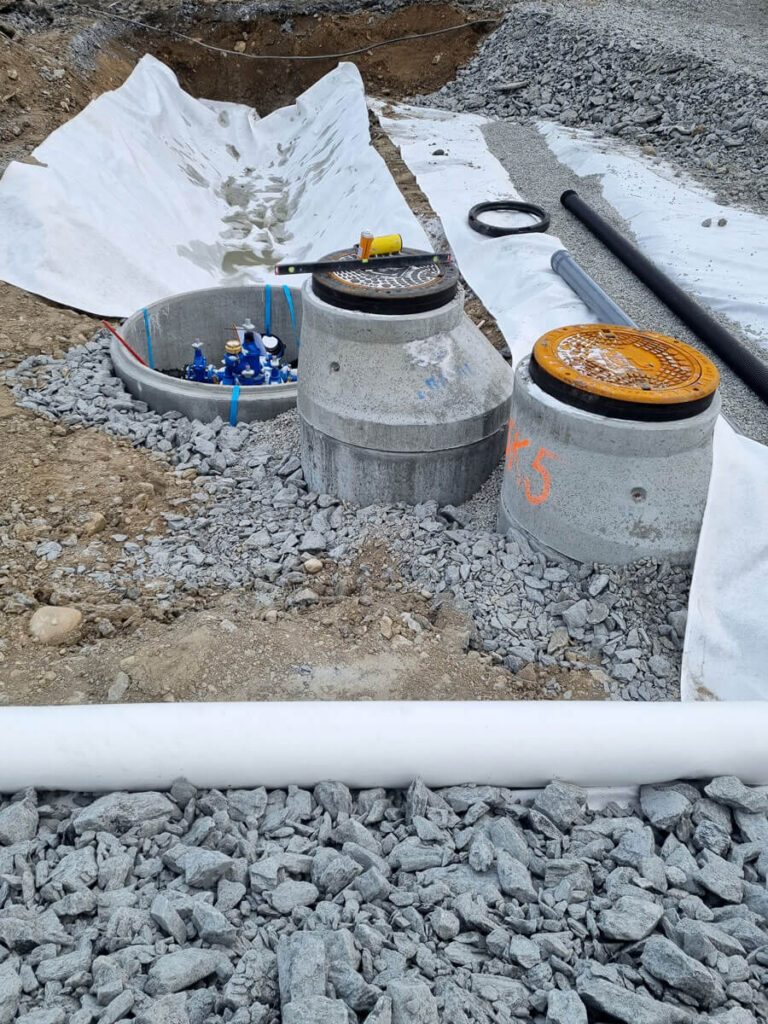 Utbygging av leilighetsbygg, infrastruktur og utomhusarbeid.