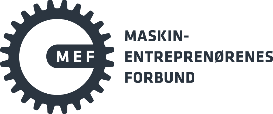 Logo for MEF Maskin- Entreprenørenes Forbund.